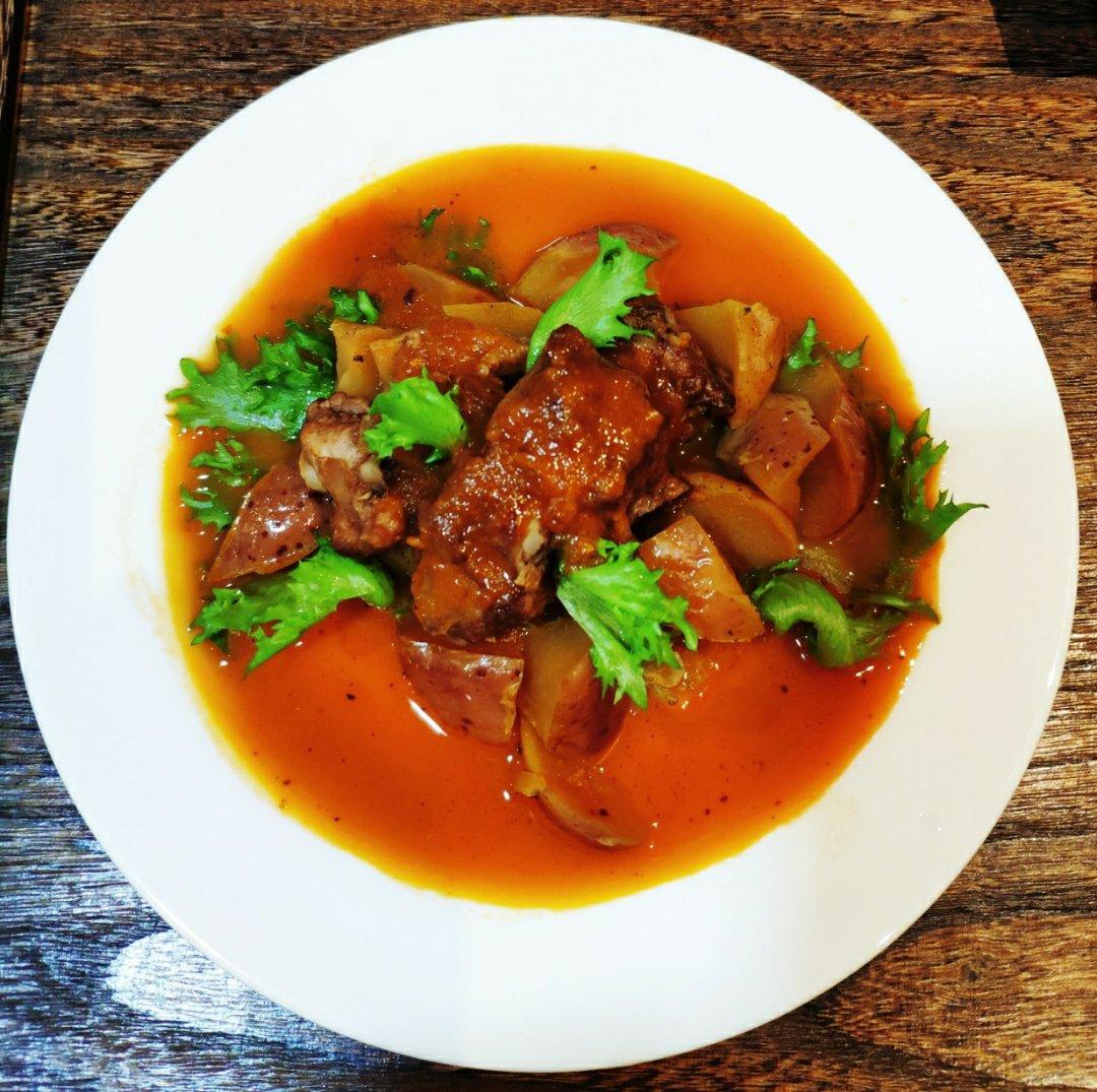 低脂无糖的糖醋肉香味的日本豆腐煲