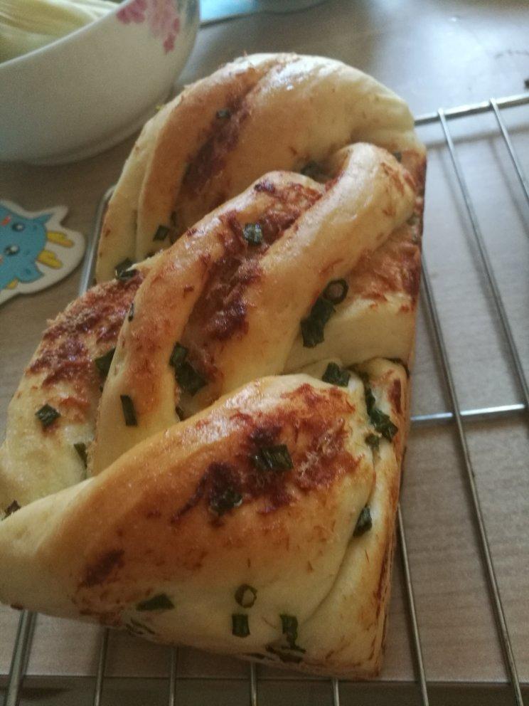 香葱肉松手撕吐司