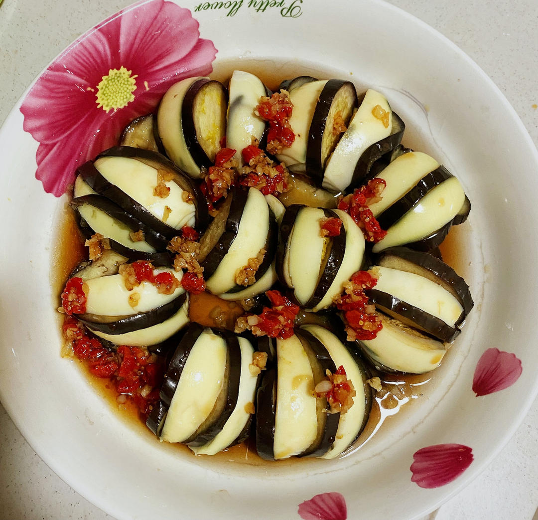 低碳水食谱～好吃不胖颜值高，莲花鸡蛋蒸茄子