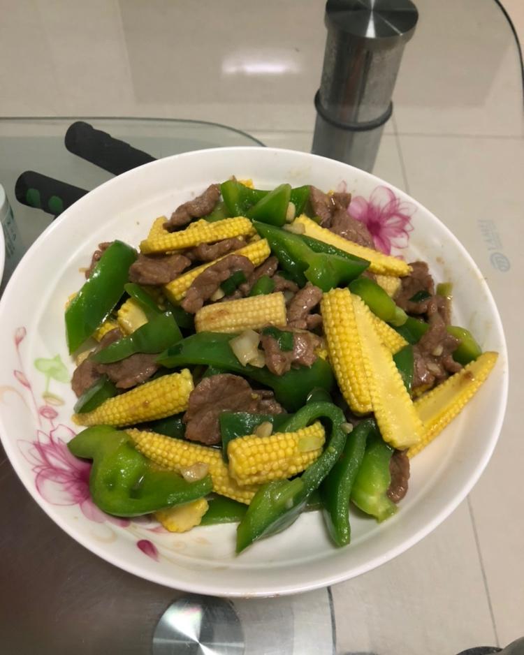 开心1028做的玉米笋炒肉片