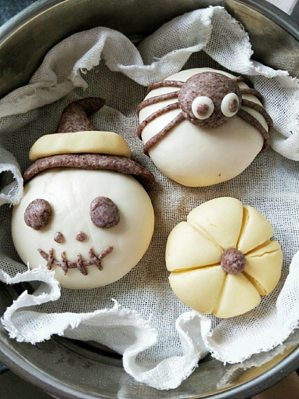 可爱造型馒头 万圣节快乐🎃不给糖就捣蛋👻