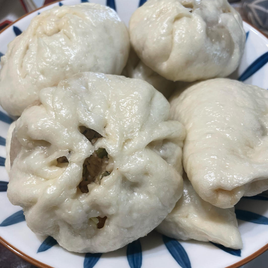 鲜肉豇豆包子