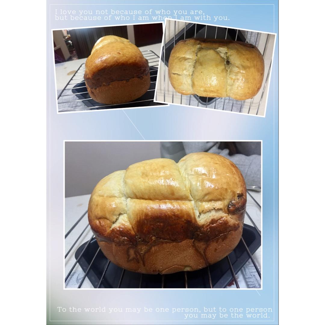 新手入门必做——面包机版葡萄干酸奶吐司