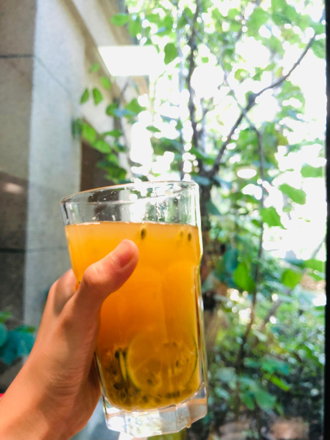 百香果柠檬绿茶水🍵