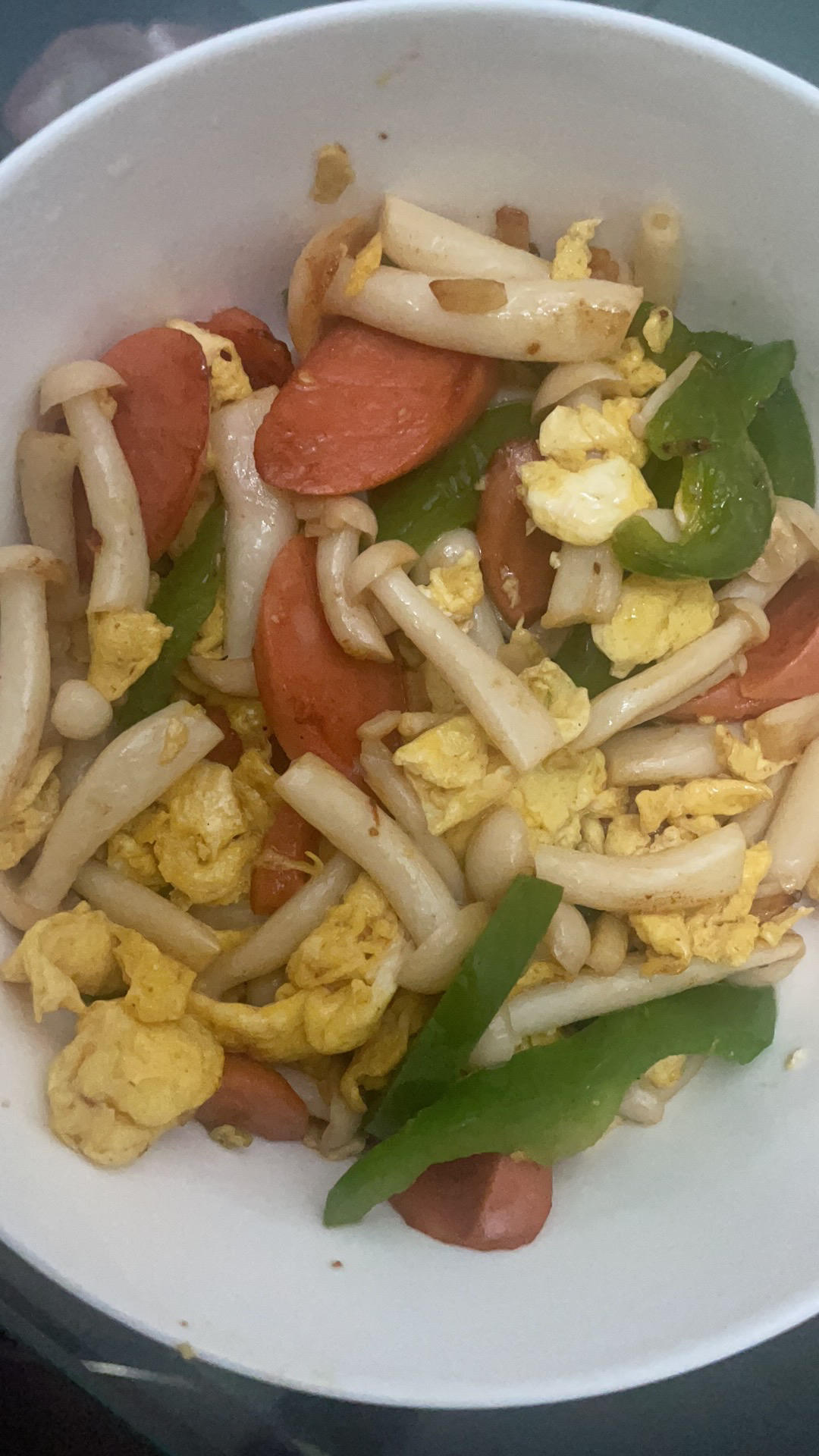 白玉菇炒火腿