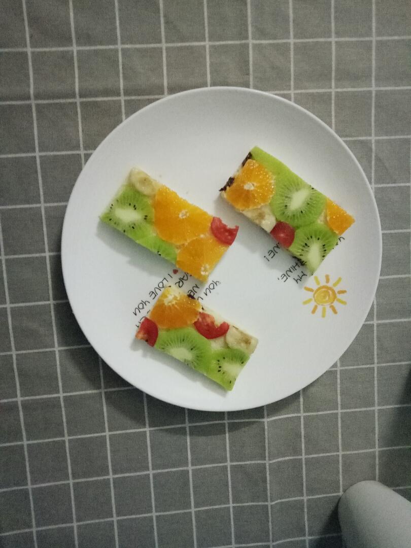 小清新水果吐司