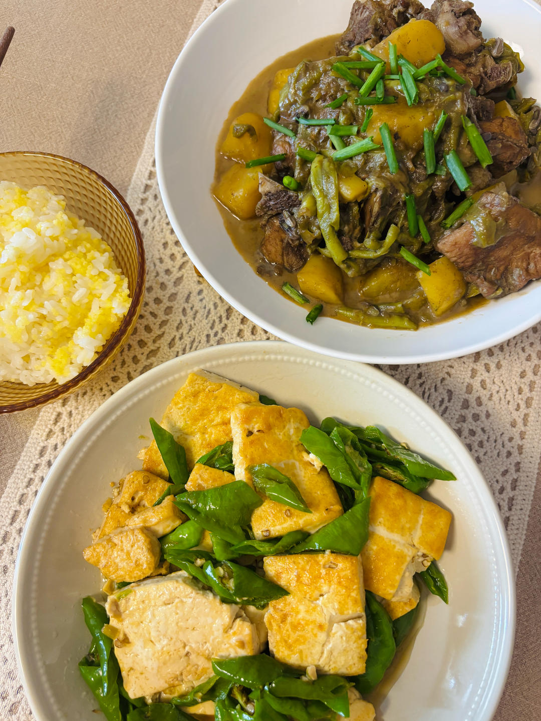 豆角土豆炖排骨