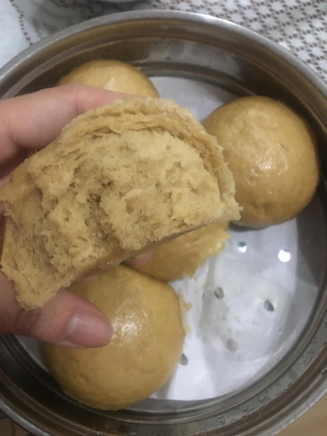 红糖开花馒头