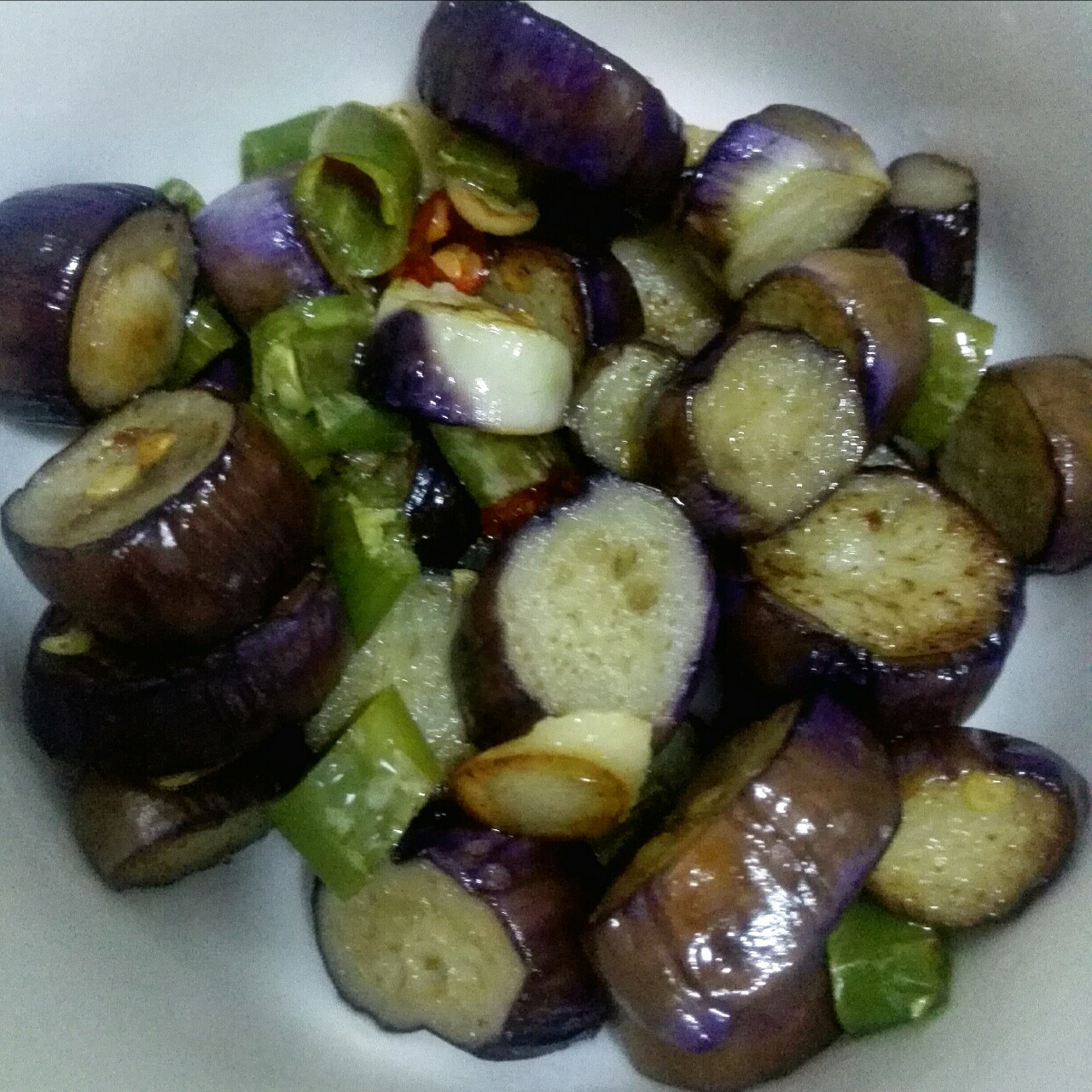 青椒炒茄子