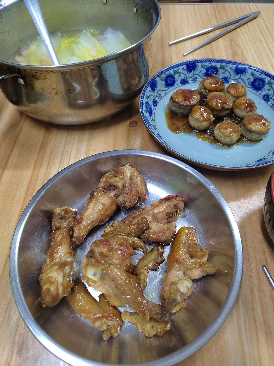 娃娃菜虾滑粉丝汤