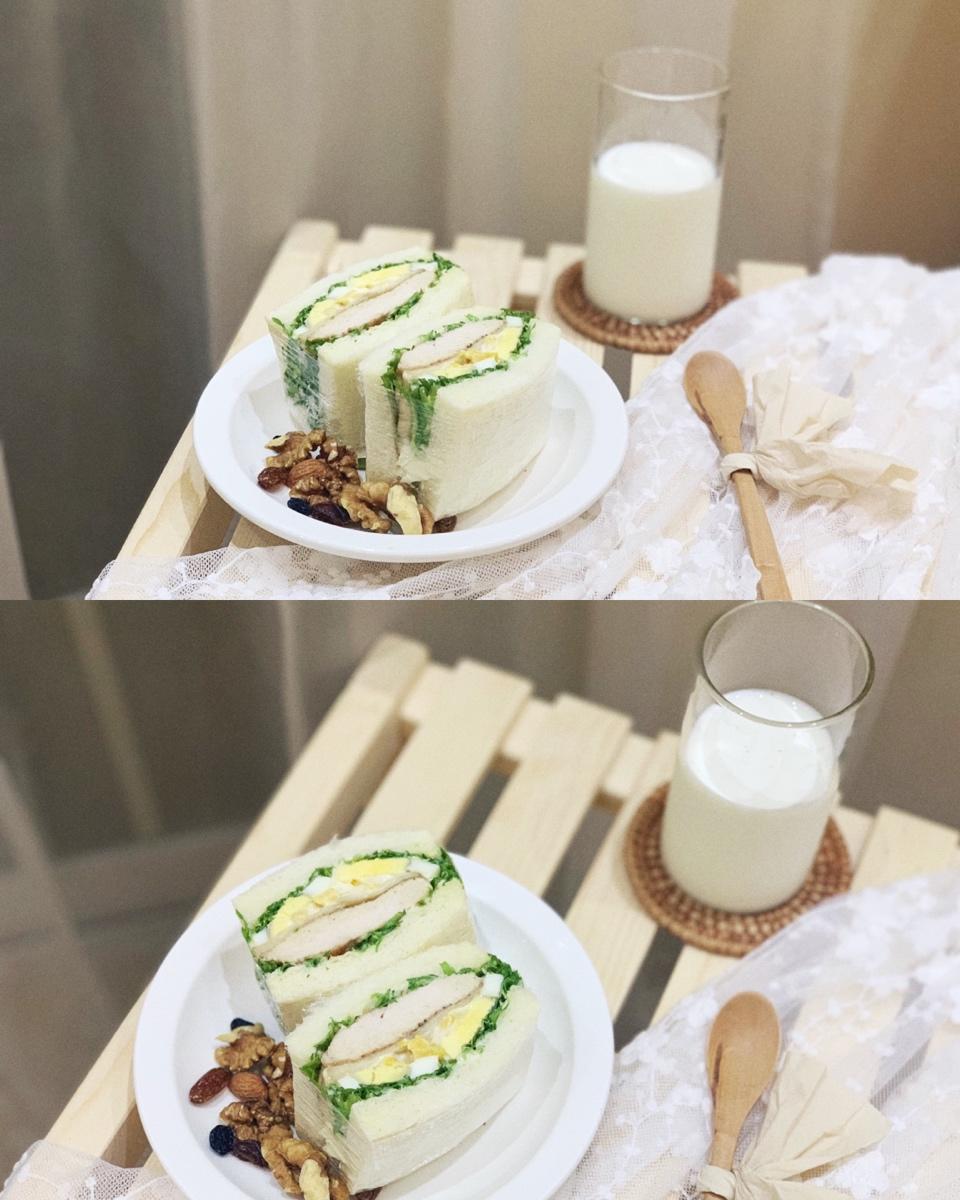 低脂早餐的美味吃法，超大份哦——鸡胸肉三明治