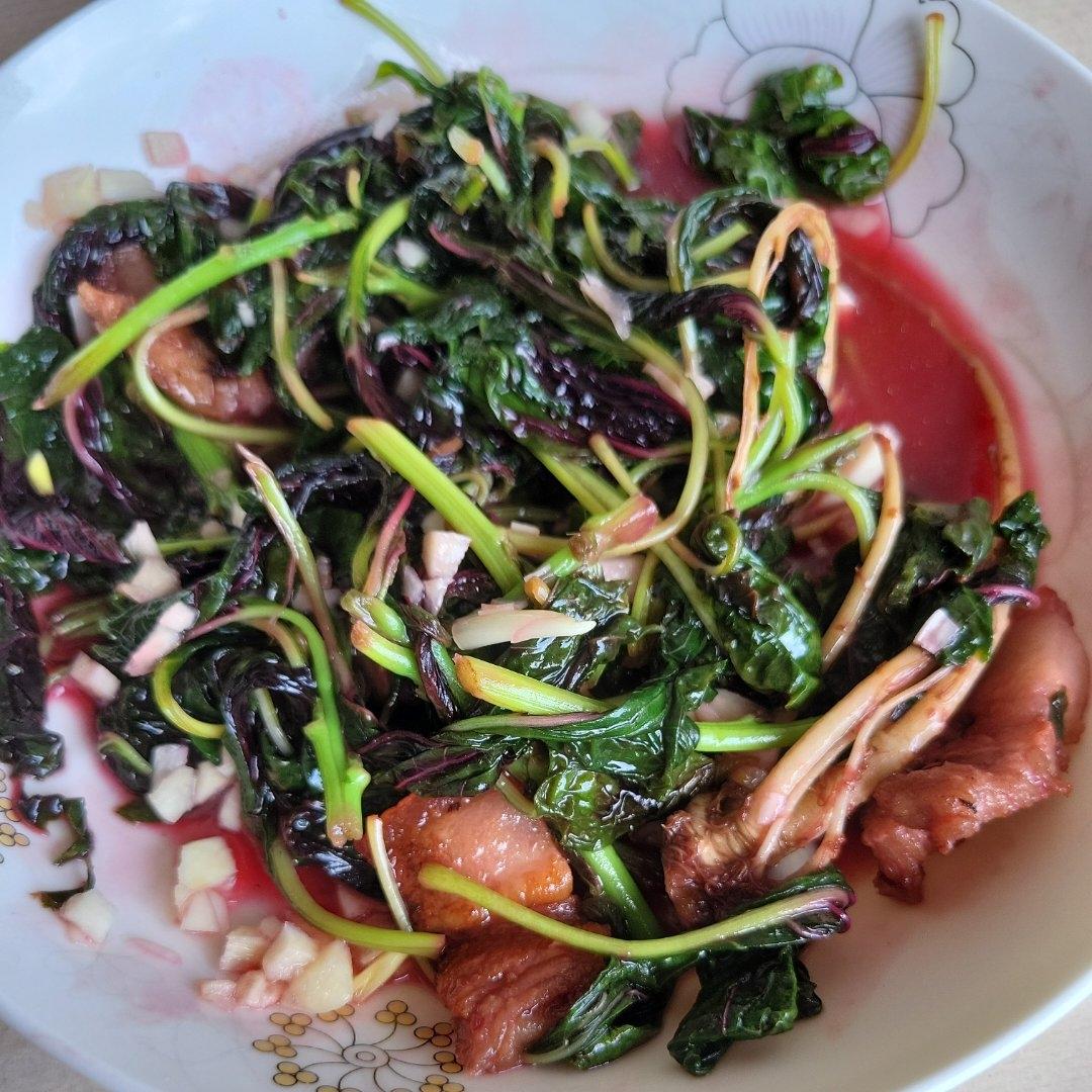 清炒红苋菜（简单菜也有窍门，一看就明白）