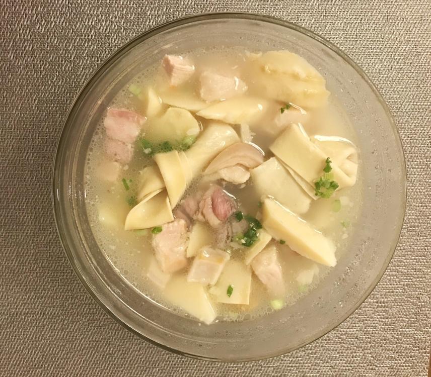 不一样的炊烟做的冬笋版腌笃鲜