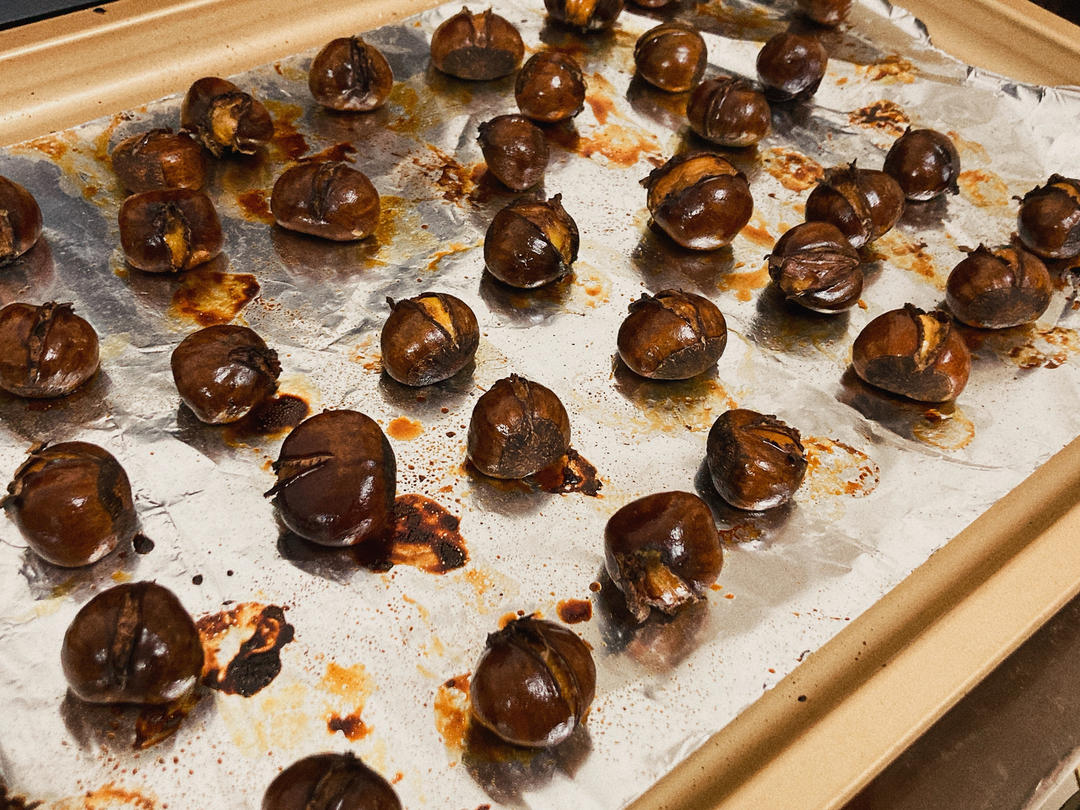 ‼️香甜软糯‼️轻松好剥㊙️烤箱版糖炒栗子