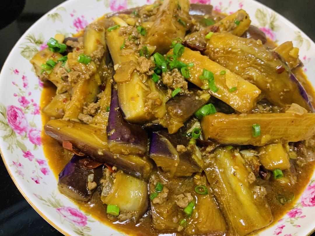 红烧茄子肉末