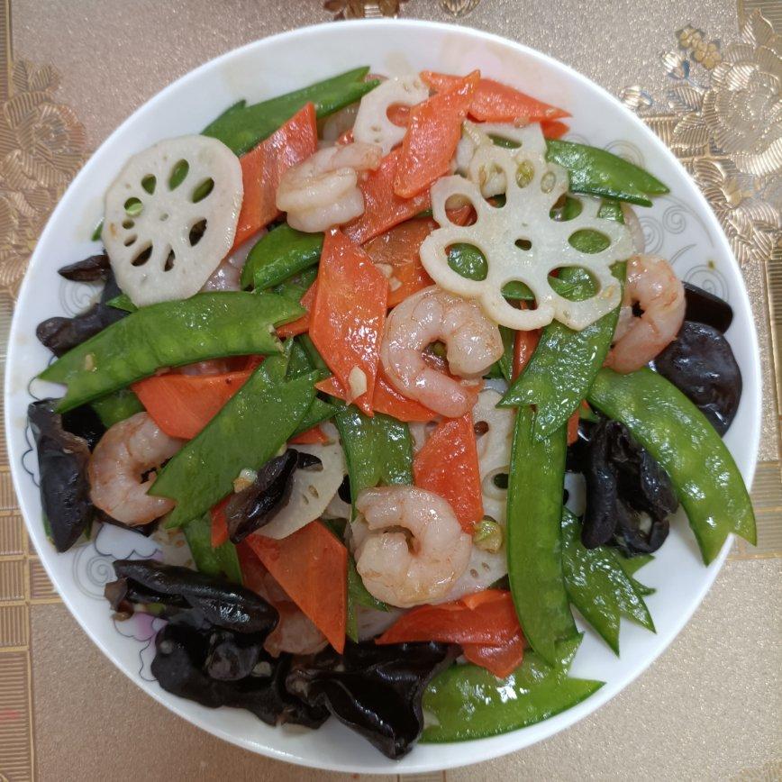 素菜也可以这么美—荷塘小炒