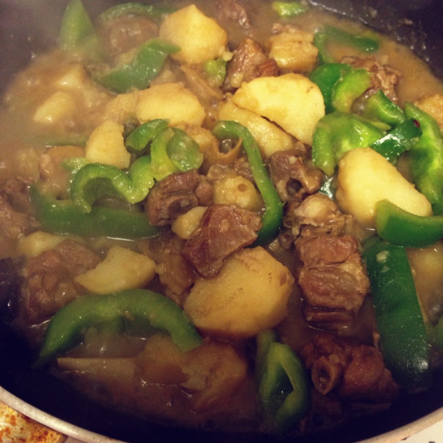 土豆炖排骨