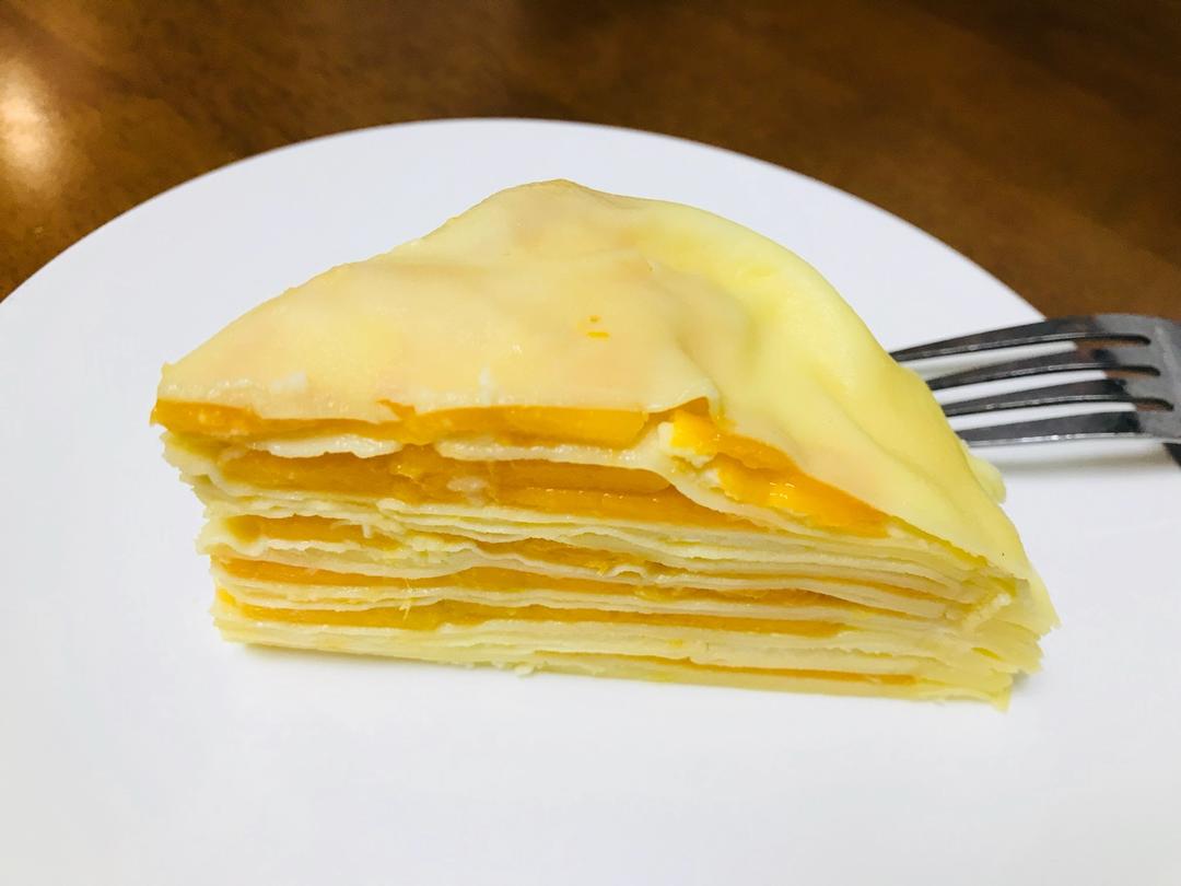 诶一古屋里欧巴做的芒果千层蛋糕8寸超软版