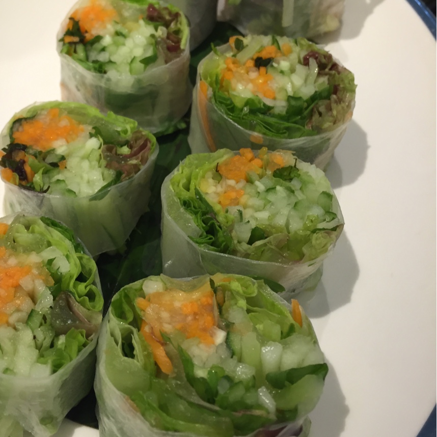 susiexsq做的越南春卷-纸米卷