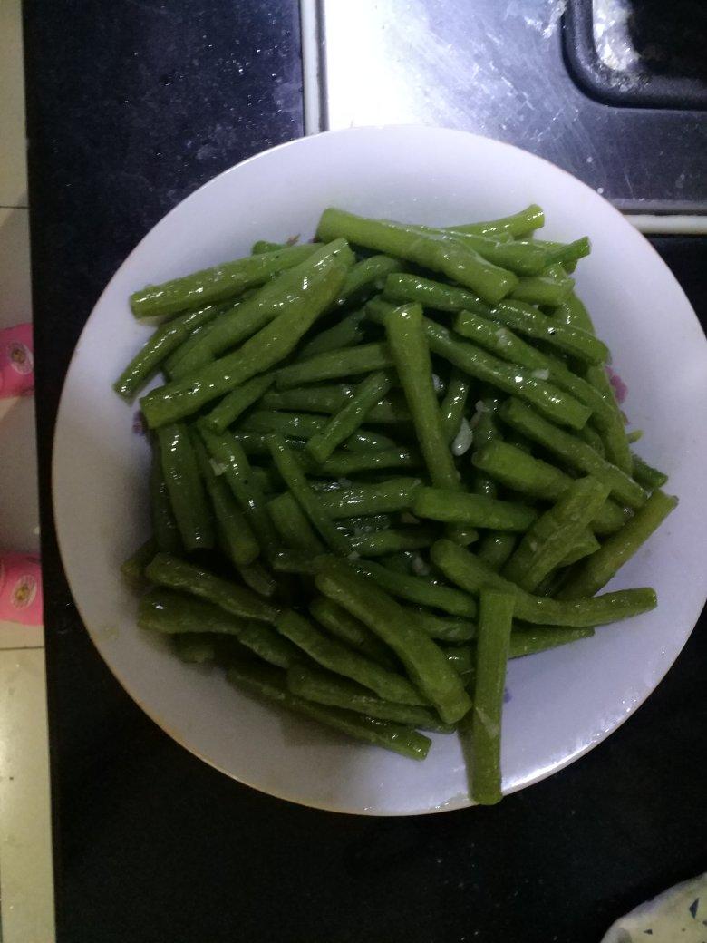 健康少油蒜泥拌长豆（豇豆）
