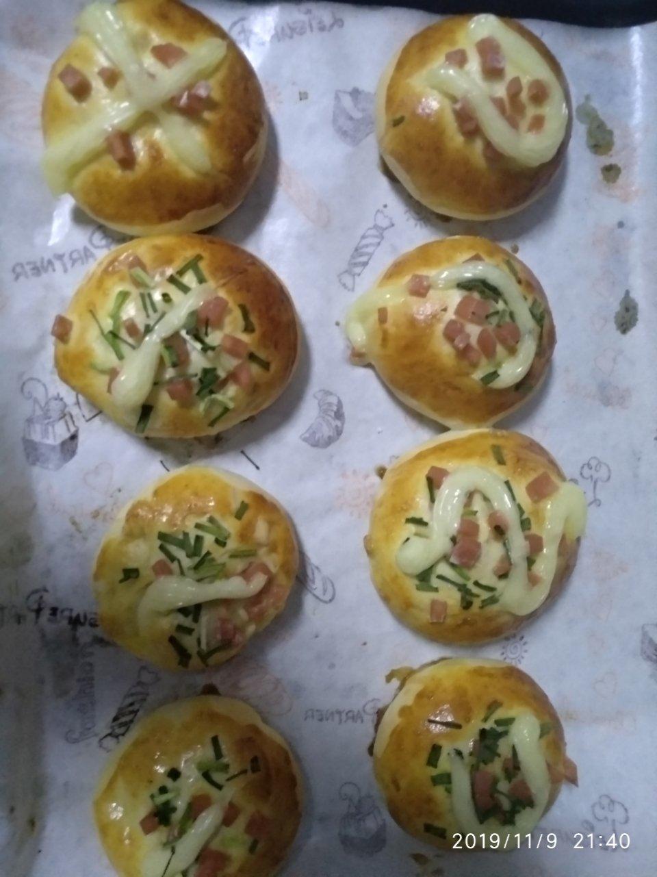 香葱火腿肉松面包