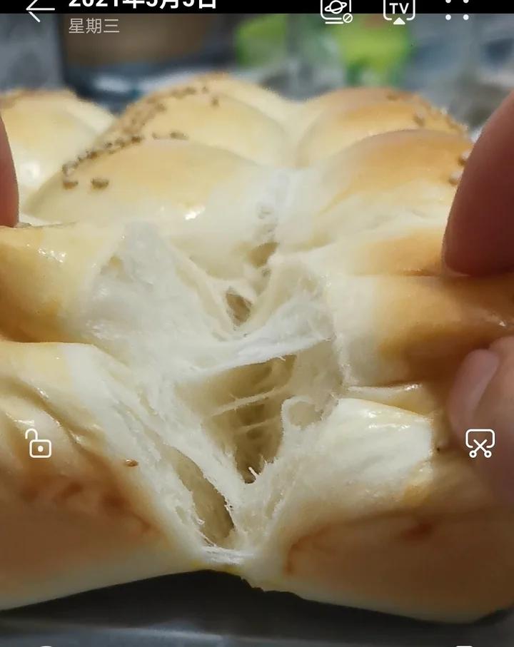 🥛超简单快手，柔软拉丝，一次发酵，牛奶小餐包