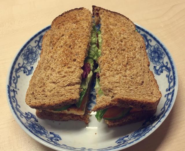 健康减脂的懒人三明治2-豆腐三明治！的做法