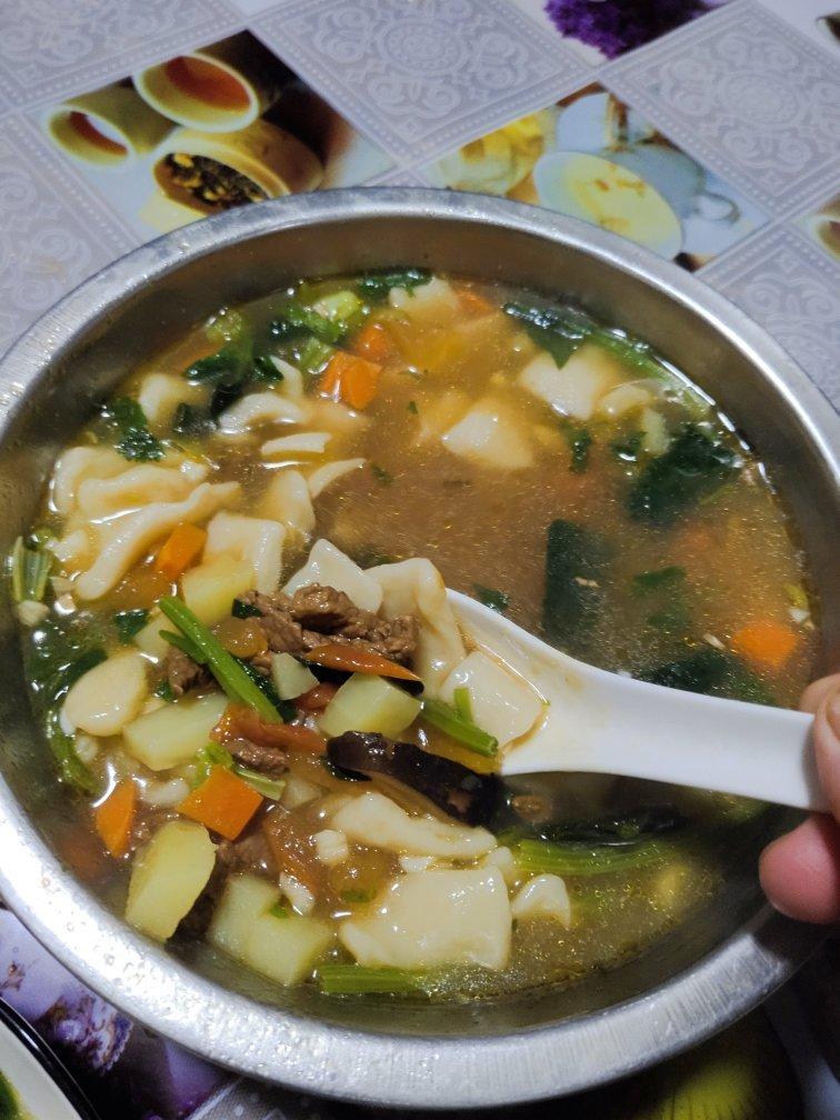 新疆揪片子汤饭（妈妈手艺）