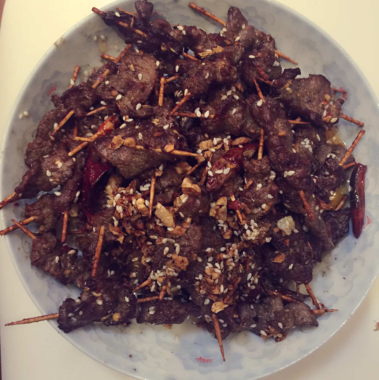 孜然牙签牛肉