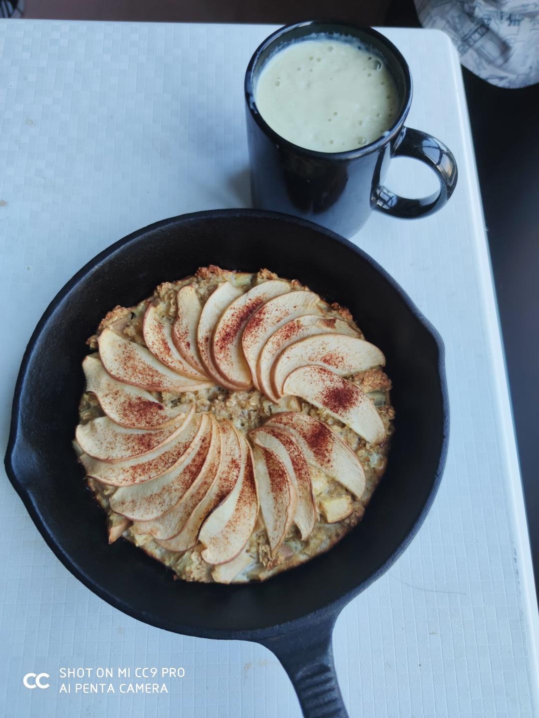 肉桂苹果烤燕麦