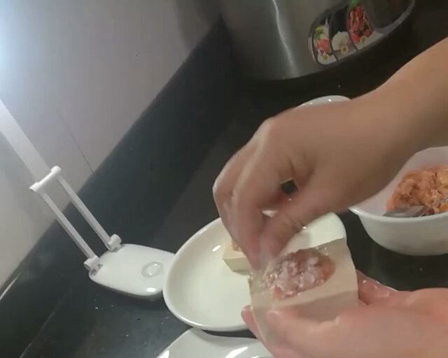 清蒸酿豆腐（附视频）的做法 步骤5