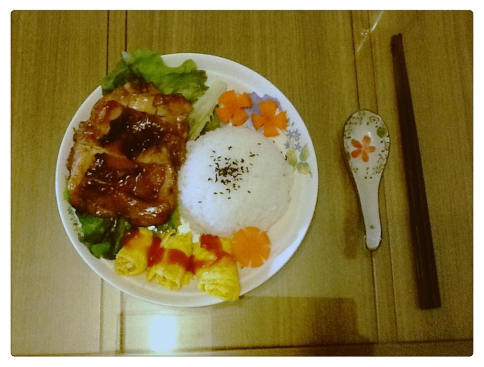 照烧鸡腿饭