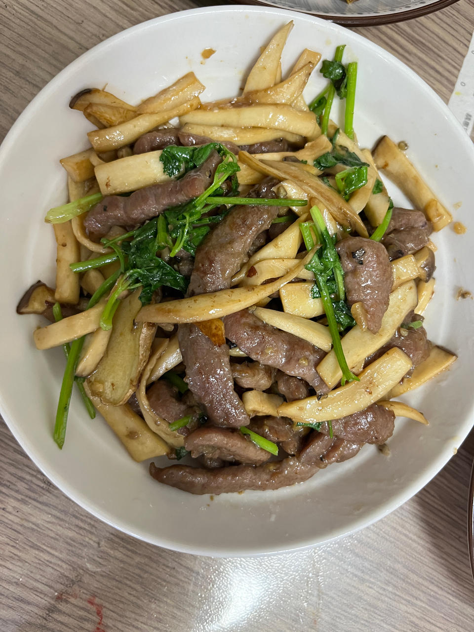 杏鲍菇炒牛肉改进版