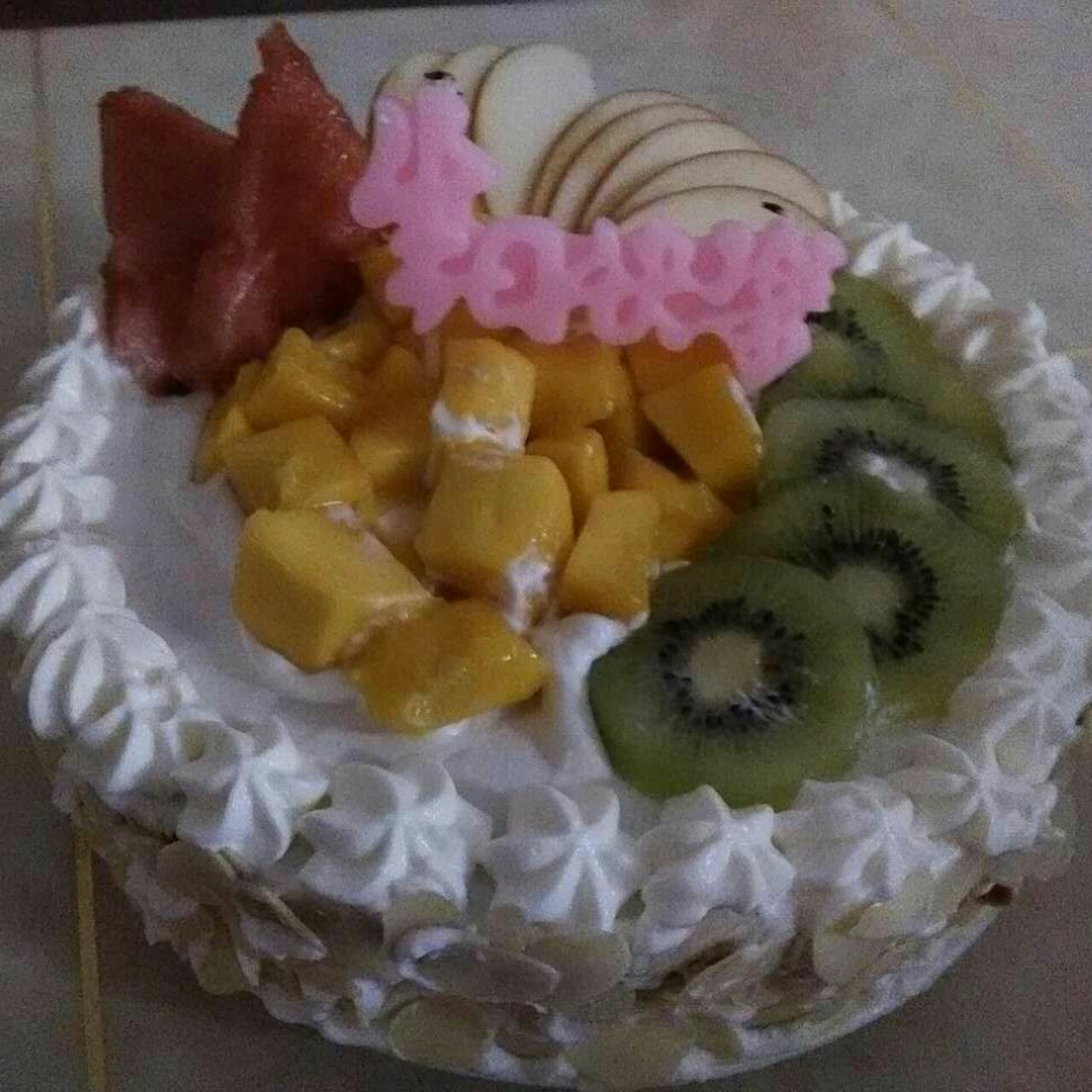 戚风芒果奶油蛋糕