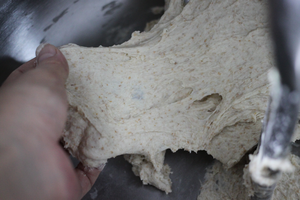 燕麦全麦面包，外面脆脆的里面绵软的，热量还很低的做法 步骤3
