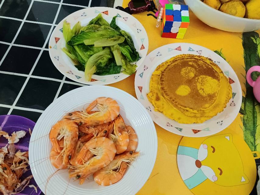 南瓜鸡蛋煎饼（平底锅版）