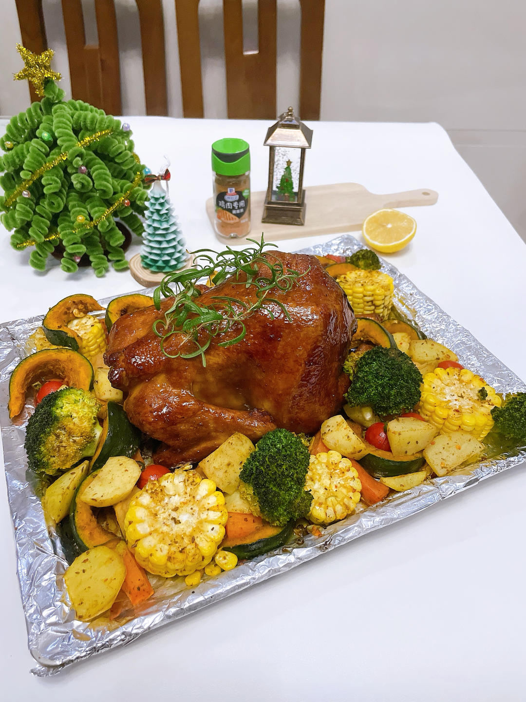 味好美圣诞苹果烤鸡
