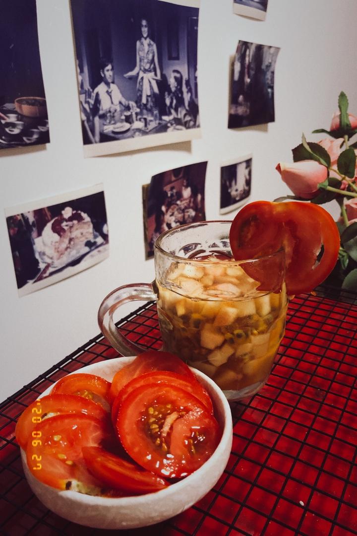 蜜桃百香果红茶