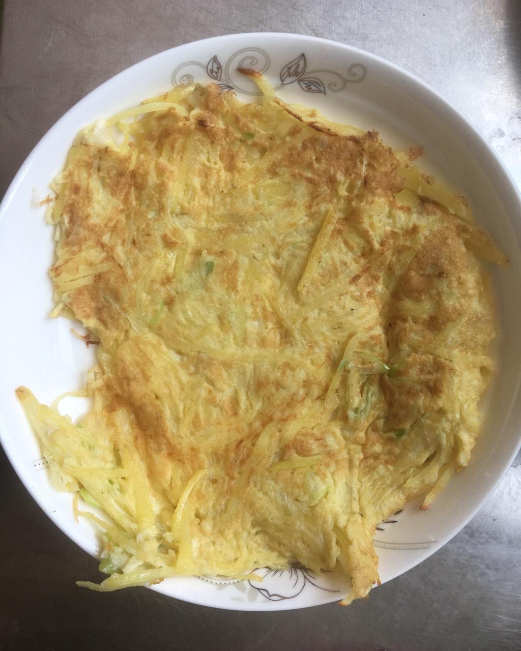 土豆丝鸡蛋饼