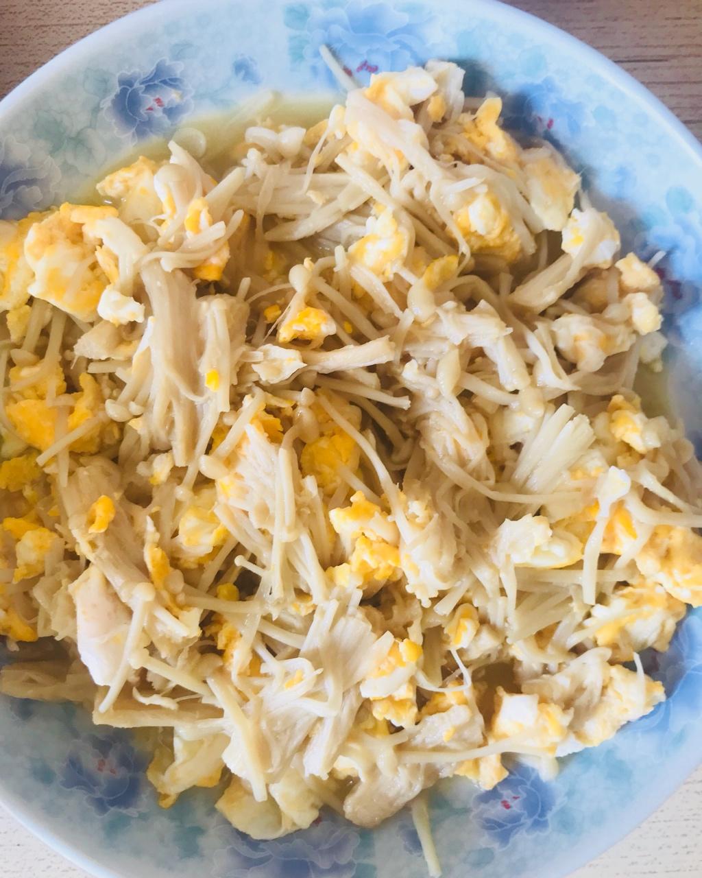 金针菇炒鸡蛋