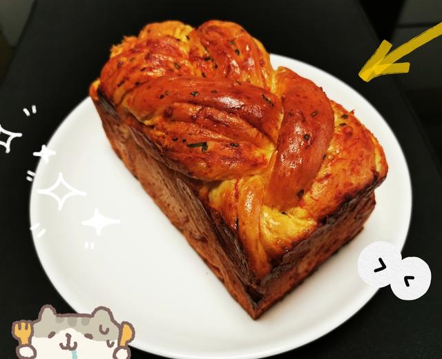 香葱火腿肉松吐司(自用)的做法