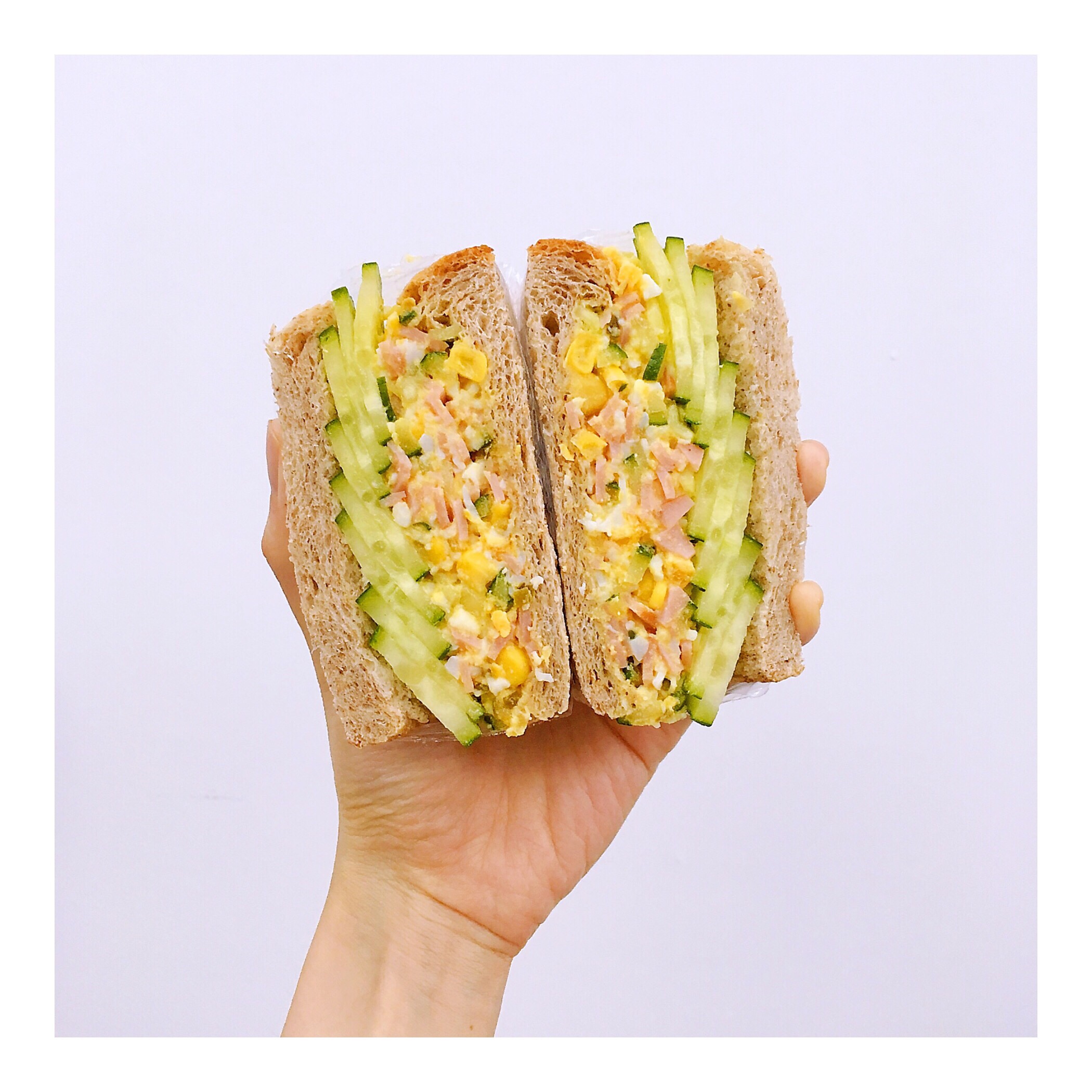 （我的减脂早餐23💕）轻食•『青瓜鸡蛋沙拉三明治』的做法 步骤9