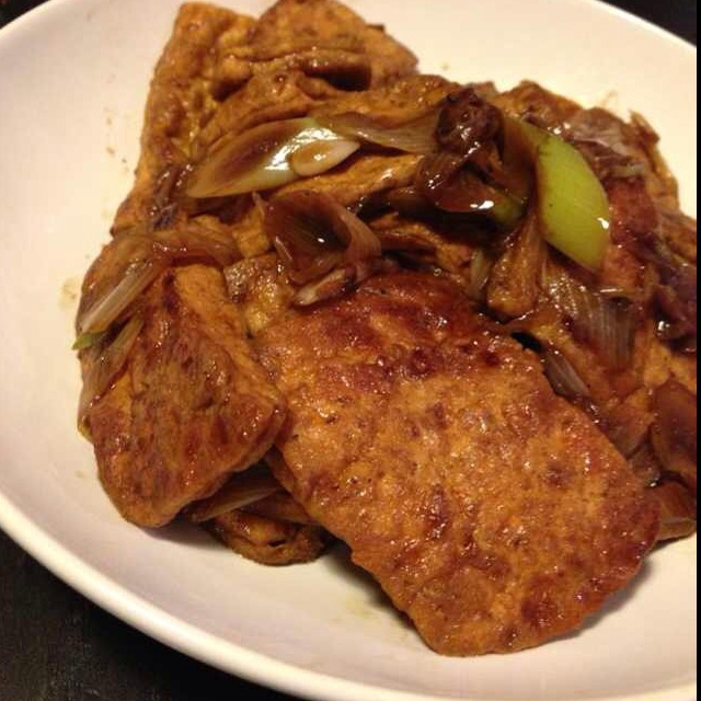 大葱烧豆腐