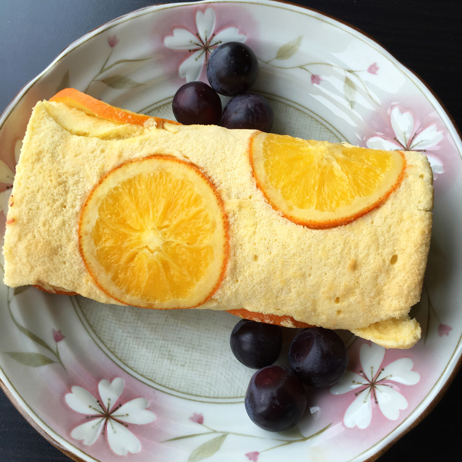 cherry要开甜品店做的橙香蛋糕卷