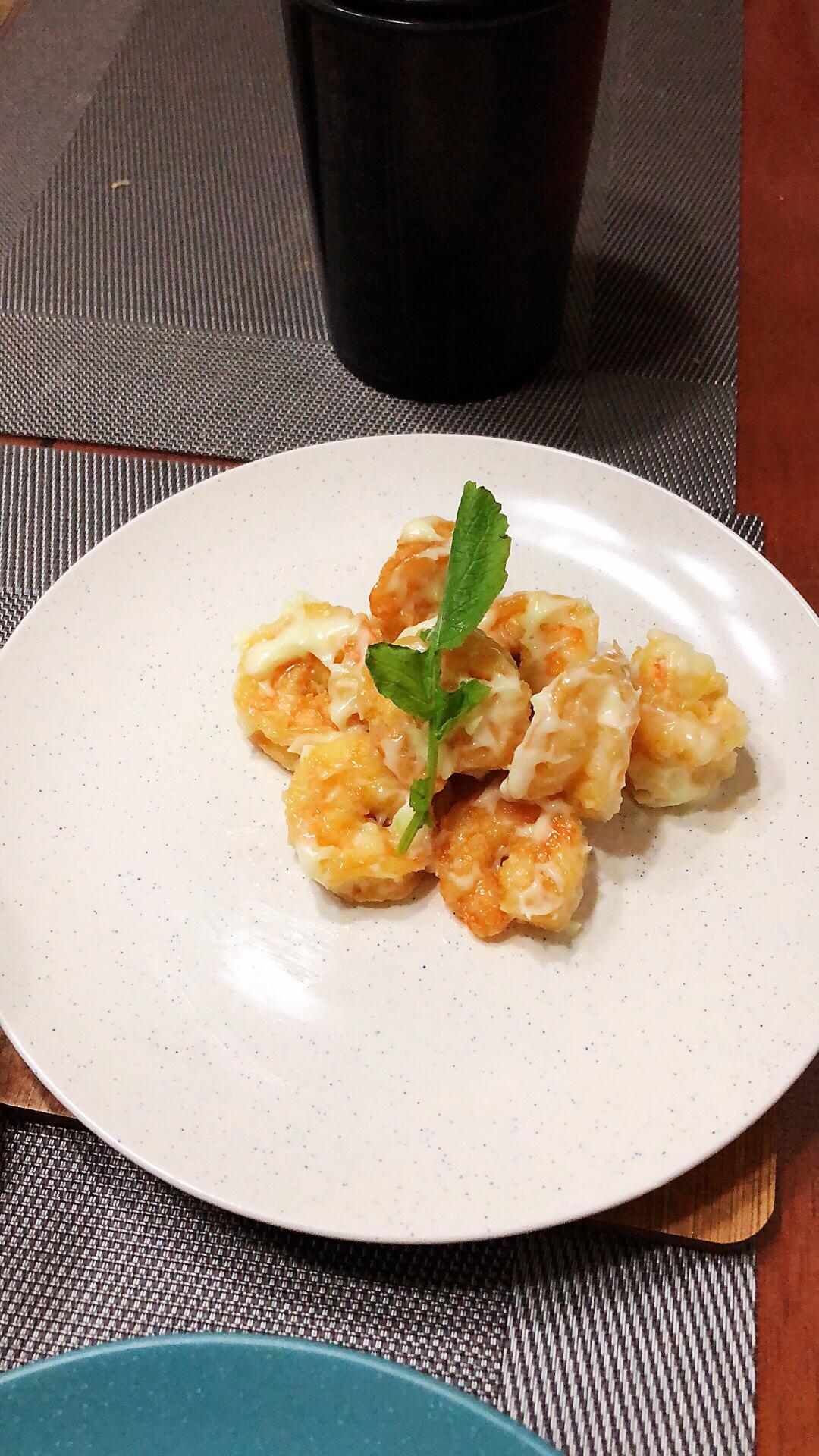 芥末虾球