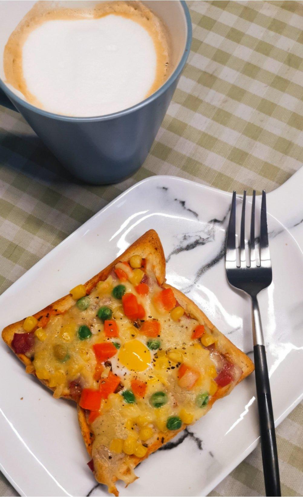 吐司太阳蛋/吐司披萨(零失败！！)