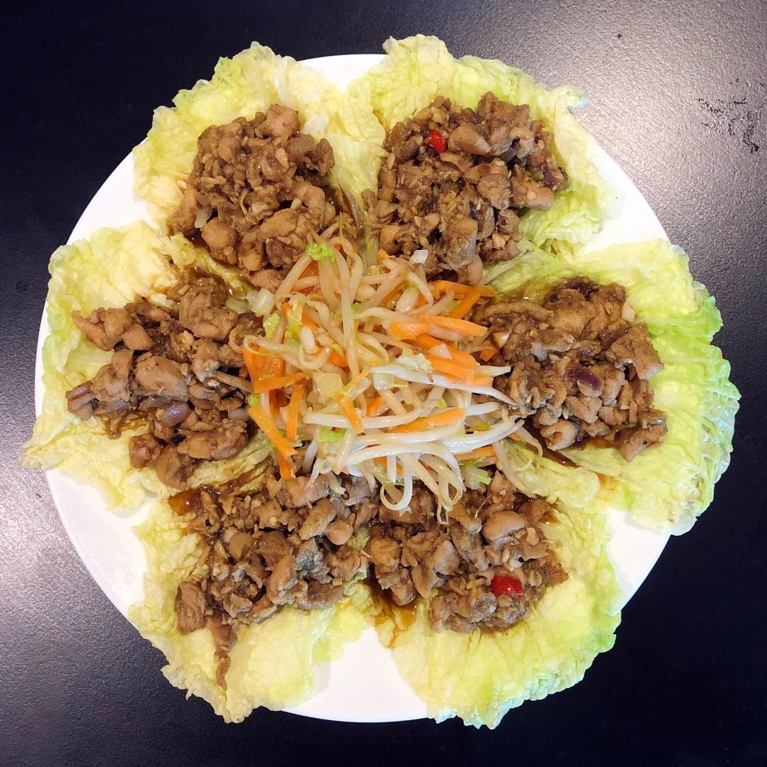 咖喱鸡丁生菜卷
