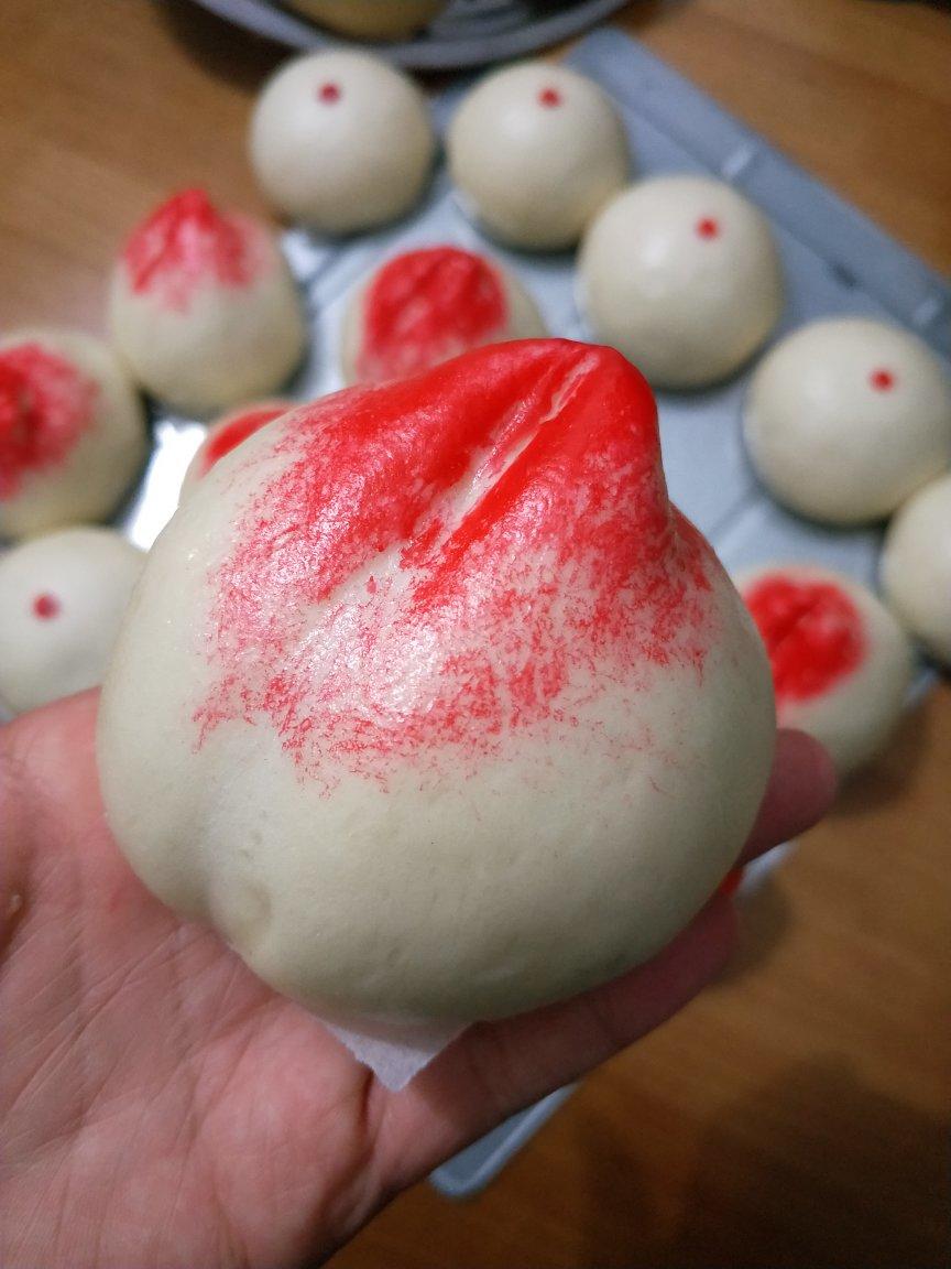 寿桃馒头（水蜜桃馒头）