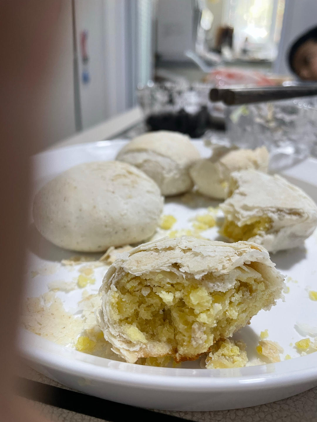 酥皮绿豆饼   酥得掉渣渣