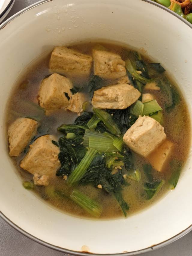 非常入味儿的小白菜炖豆腐